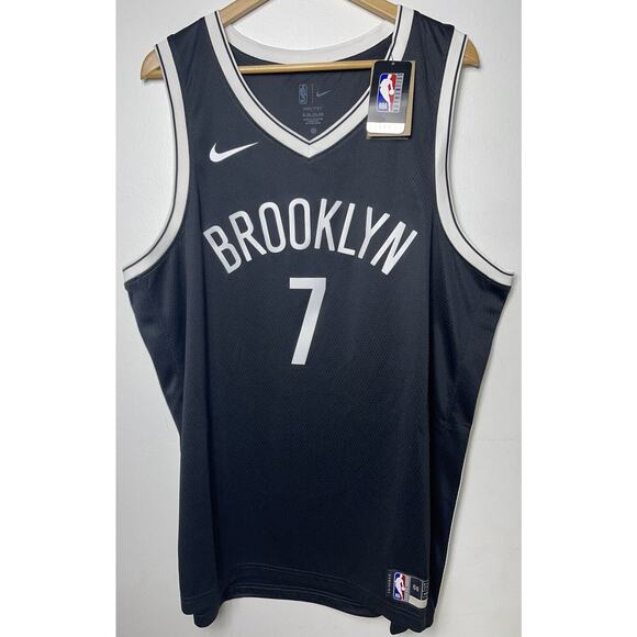 Brooklyn Nets Kevin Durant Nike Black Swingman Jersey 56 XXL ICON EDITION NWT
